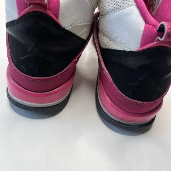 Nike Boys Air Jordan Flight 45 837024-158 White Basketball Shoes Sneakers Sz 9 Y - Picture 7 of 9